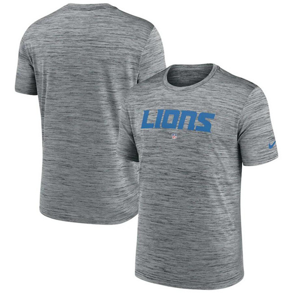 Men's Grey Detroit Lions Velocity Performance T-Shirt